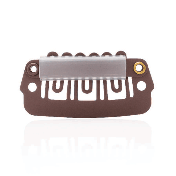 6-FINGER SILICONE CLIPS - SMALL BROWN, 12PC/BAG